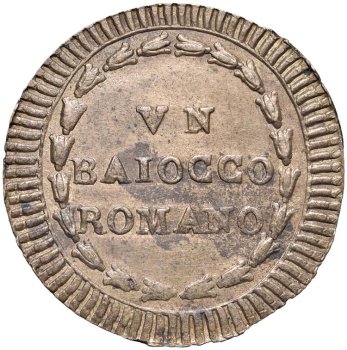 Pio VI (1775-1799) Baiocco romano ... 